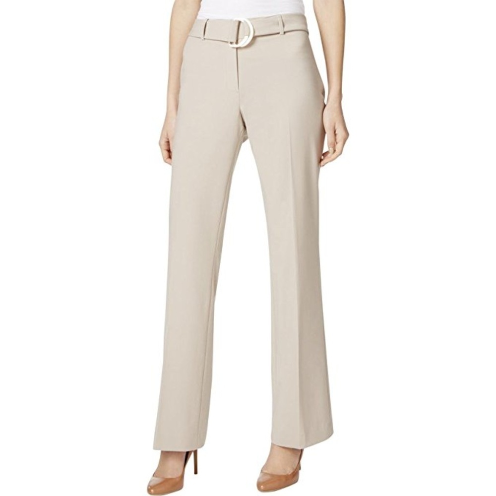 Calvin Klein Straight Leg Pants with Belt